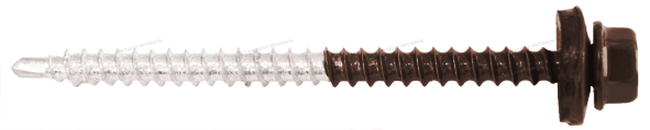 Купить недорогой Саморез 4,8х70 ПРЕМИУМ RAL8017 (коричневый шоколад) в интернет-магазине Компании Металл профиль.
