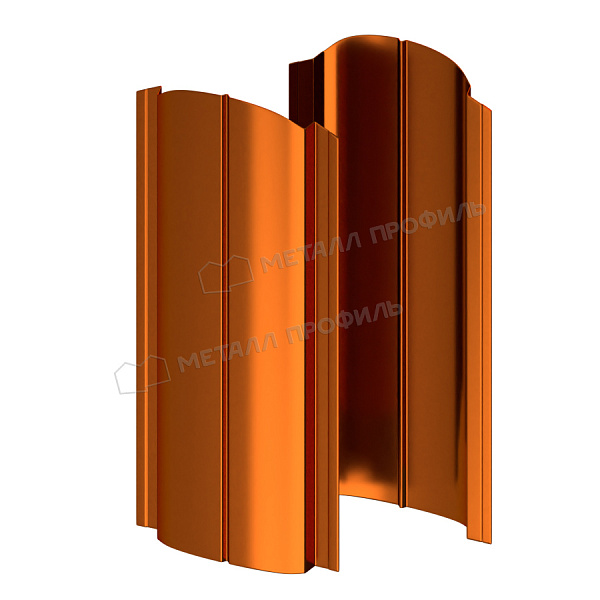 Штакетник металлический МЕТАЛЛ ПРОФИЛЬ ELLIPSE-O 19х126 (AGNETA-20-Copper\Copper-0.5), который можно купить по 228.69 ₽.