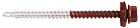 Заказать недорогой Саморез 4,8х70 RAL3009 (красная окись) в интернет-магазине Компании Металл профиль.